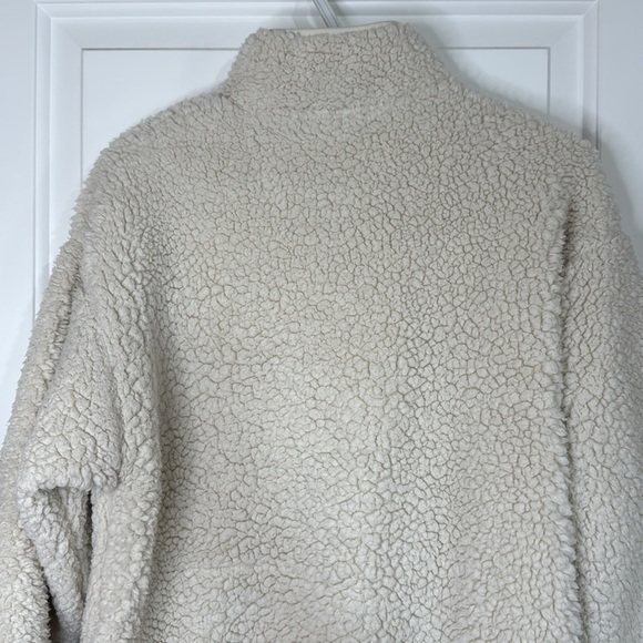 VS Fleece Jacket Small Off White with Full Zip Women’s - Picture 5 of 13